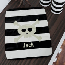 Jongen Pirate Schedel Crossbones Zwart-wit Streep