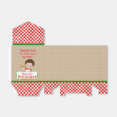 Jongen Pizza Party Favor Box Bedankdoosjes (Uitgevouwen)