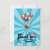 Jongen Platte Bedankkaart (Voorkant)