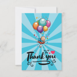 Jongen Platte Bedankkaart