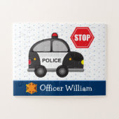 Jongen politieman Puzzle Legpuzzel (Horizontaal)