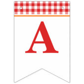 Jongen pomkin Patch Tractor Red Birthday Banner (Derde vlag)