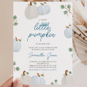 Jongen Pompoen Baby Shower Kaart