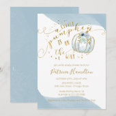 Jongen Pompoen Baby Shower Uitnodiging Herfst (Voorkant / Achterkant)