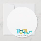 Jongen Pool Party Birthday Invitation Kaart (Achterkant)