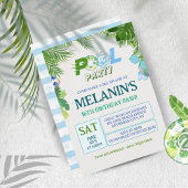 Jongen Pool Party Uitnodiging - Cool Dude Verjaard