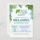 Jongen Pool Party Uitnodiging - Cool Dude Verjaard (Voorkant)