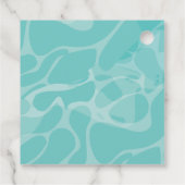 Jongen Pool Party verjaardagshaai dank u Bedankjes Labels (Achterkant)