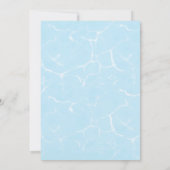 Jongen Pool verjaardagsfeestje Kaart (Achterkant)