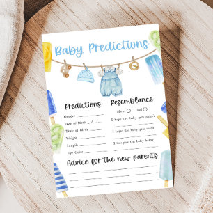 Jongen Popsicle Baby Shower Baby Voorspellingen Sp