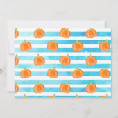 Jongen Pumpkin Blue Truck Birthday Dank je kaarten (Achterkant)