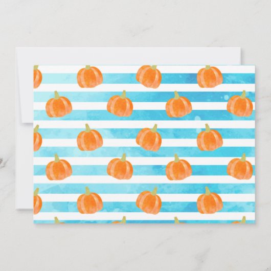 Jongen Pumpkin Blue Truck Birthday Dank je kaarten (Achterkant)