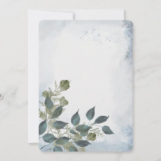 Jongen! Puppy Modern Waterverf Baby shower Kaart (Achterkant)