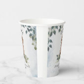 Jongen! Puppy Waterverf Baby shower Papieren Bekers (Rechts)