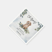 Jongen! Puppy Waterverf Baby shower Servet (Hoek)