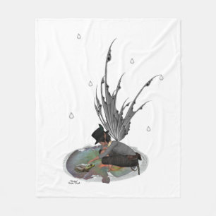 Jongen Rain Fairy met kikkervisbak Fleece Deken