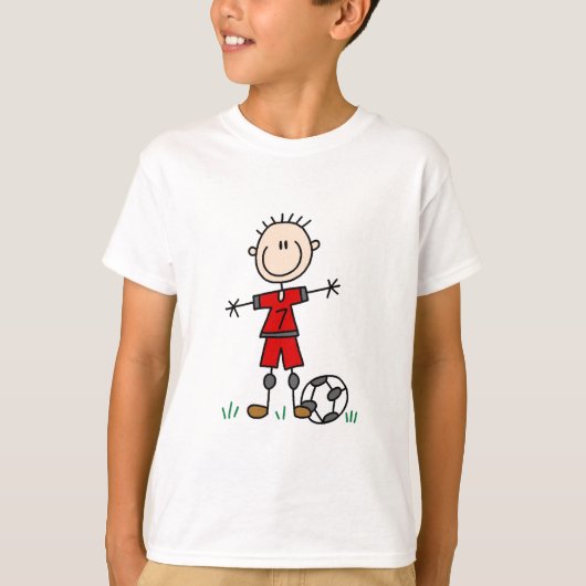 Jongen Red Uniform Soccer T-shirts en cadeautjes (Voorkant)