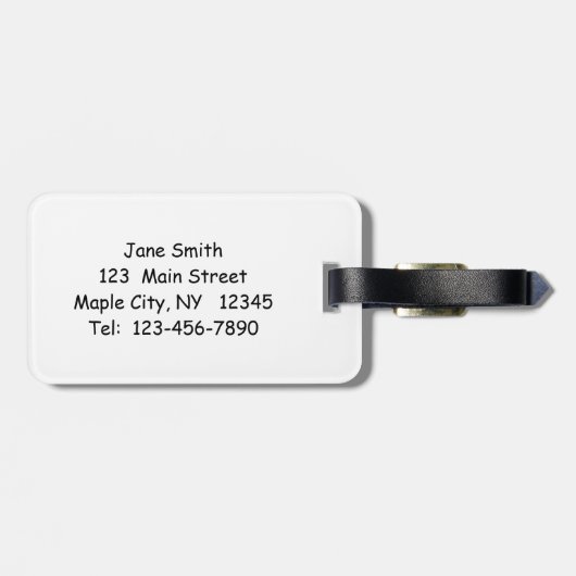 Jongen Regen Fairy Met Blad Bagagelabel (Achterkant horizontaal)