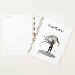 Jongen Regen Fairy Met Blad Dagelijkse Planner