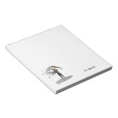 Jongen Regen Fairy Met Blad Notitieblok (Schuin)