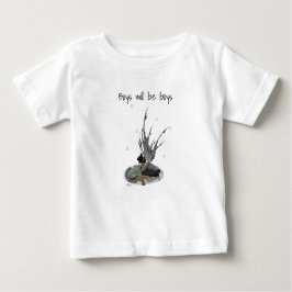 Jongen Regen Fairy Met Kikker Baby Jongen T-shirt