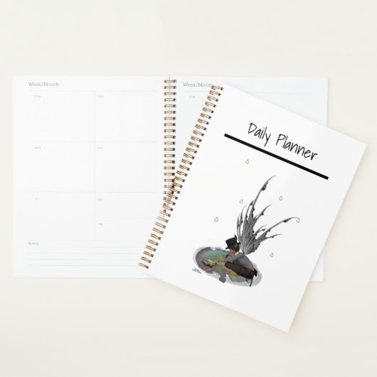 Jongen Regen Fairy Met Kikker Dagelijkse Planner (Display)