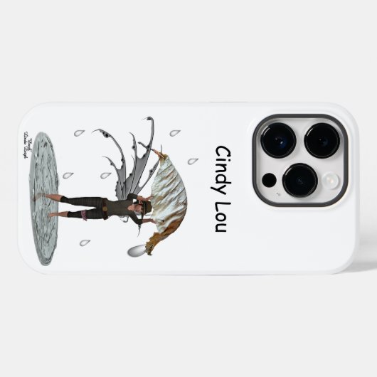 Jongen Regen Fairy Met Leaf Cell Telefoon Case (Achterkant (horizontaal))