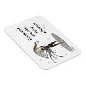 Jongen regen fee met blad flexibele magneet (Rechterzijde)