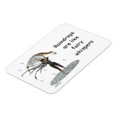 Jongen regen fee met blad flexibele magneet (Linkerzijde)