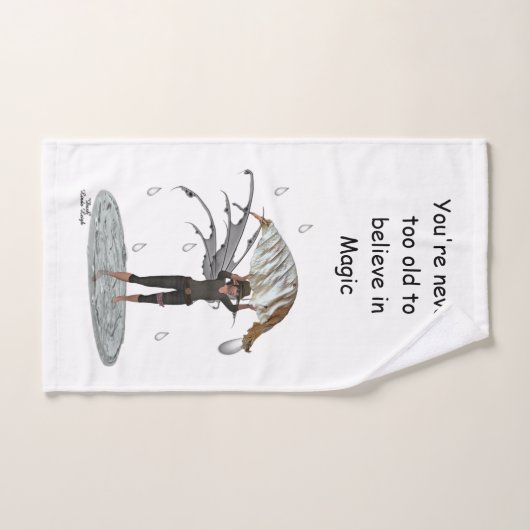 Jongen regen fee met blad handdoek (Handdoek)