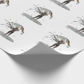 Jongen regen fee met blad inpakpapier (Hoek)