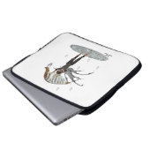 Jongen regen fee met blad laptop mouw laptop sleeve (Voorkant onderkant)