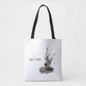 Jongen Regen met Canvas tas (Voorkant)