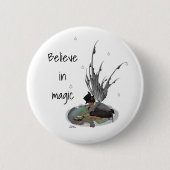 Jongen Regen met kikkerpin-Button Ronde Button 5,7 Cm (Voorkant)