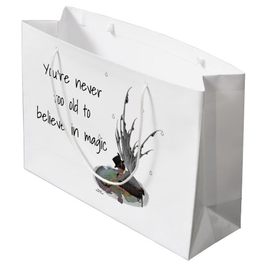 Jongen Regen met kikkertas Groot Cadeauzakje (Achterkant Gekanteld)