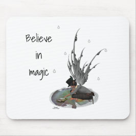 Jongen Regen met kikkervis Muismat