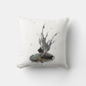 Jongen Regen met kikkervis Sierkussen (Voorkant)