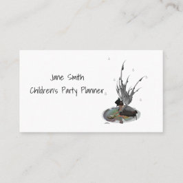 Jongen Regen met kikkervis Visitekaartje