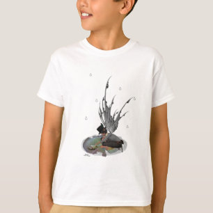 Jongen Regen met kikkervisjes van Kinderen T-shirt