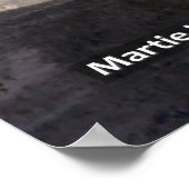 Jongen rent op brug poster (Hoek)