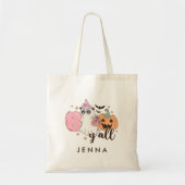 Jongen Retro Groovy Halloween Tote Bag (Voorkant)