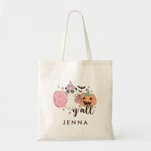 Jongen Retro Groovy Halloween Tote Bag (Voorkant)