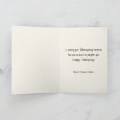 Jongen Rijden Turkije Custom Thanksgiving Feestdagen Kaart (Binnen)