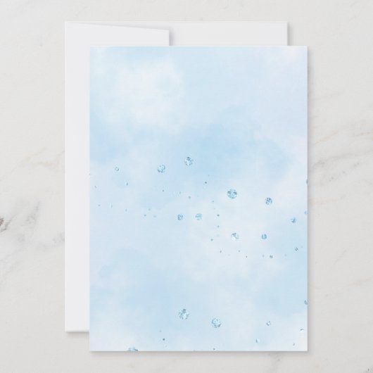 Jongen rijdt door Covid Baby shower truck Kaart (Achterkant)