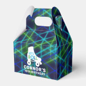 Jongen Roller Skating Birthday Party Bedankdoosjes (Achterkant)