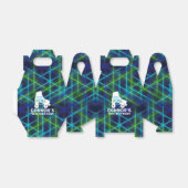 Jongen Roller Skating Birthday Party Bedankdoosjes (Uitgevouwen)