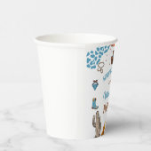 jongen Rounded Eerste Rodeo 1e Feest Verjaardag Papieren Bekers (Rechts)