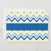 Jongen Rubber Ducky Blue Baby shower Invitation Kaart (Achterkant)