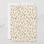 Jongen Savanne Groene Safari Baby Shower Kaart (Achterkant)