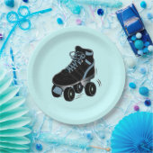 Jongen Schaats Roller in Blue Papieren Bordje (Feest)